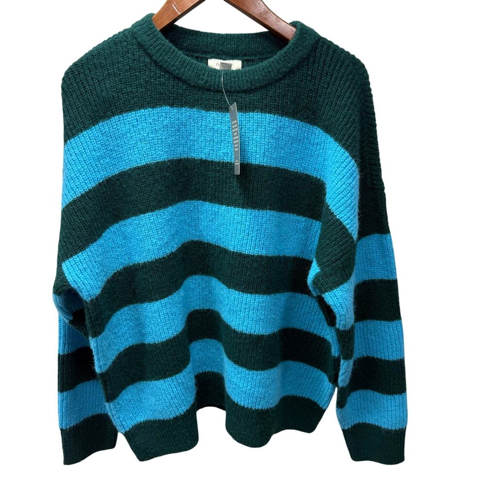 Macy’s On 34th St. Women’s Sweater Size 1X Chunky Striped NEW # M636-B